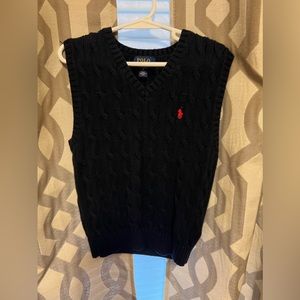 Little boys size 5 Navy polo vest